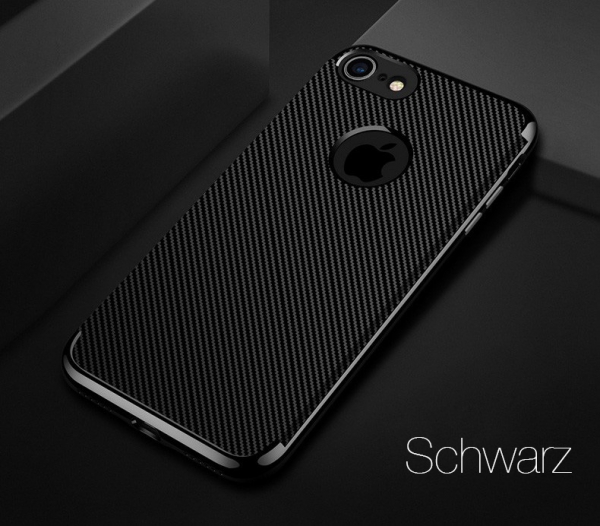 Handy Hülle für iPhone 7 6s Plus 360° Schutzhülle Bumper Case Tasche Echt Glas